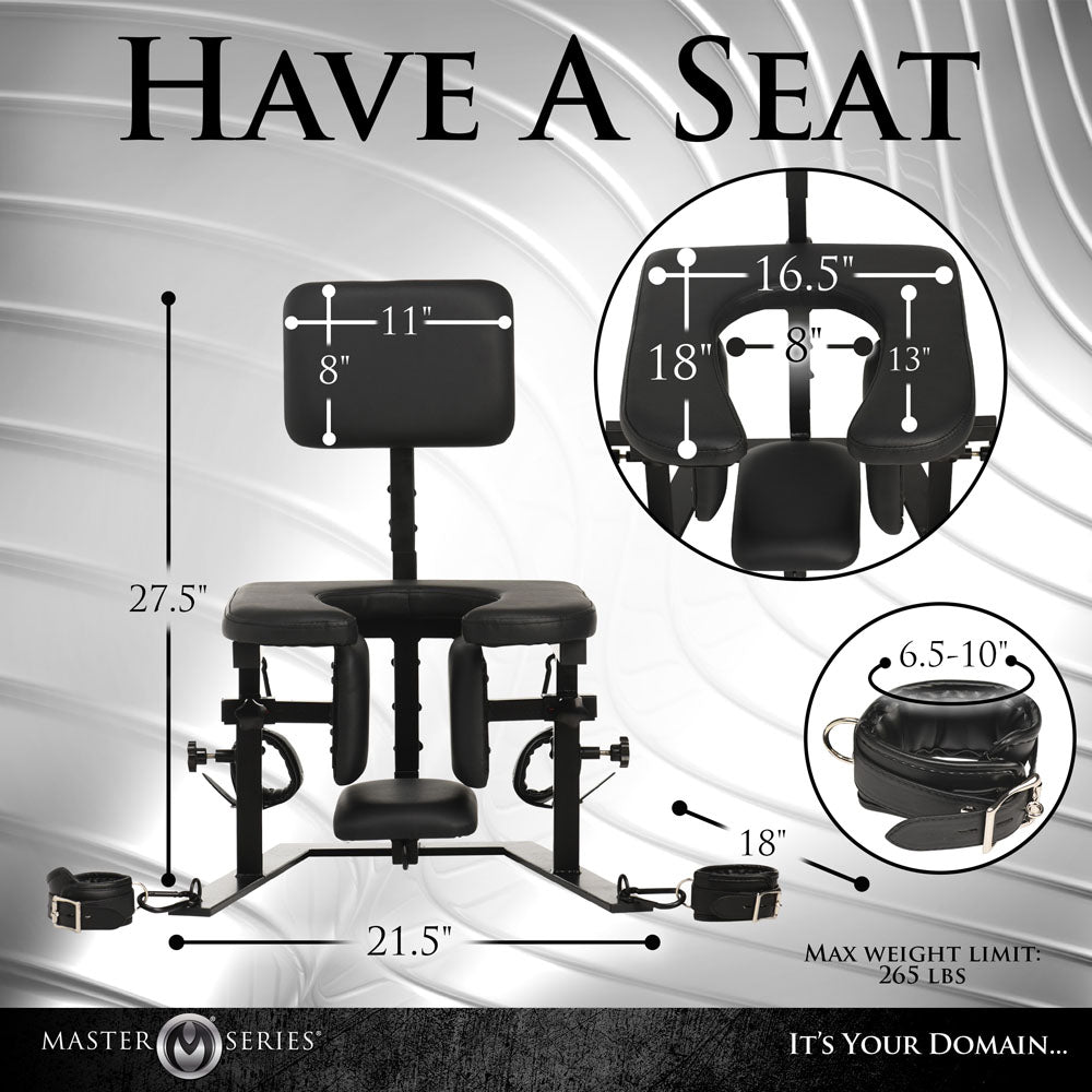 Master Series Pleasure Throne Oral Sex Chair