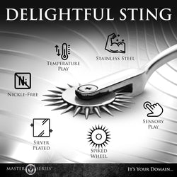 Master Series Silver Sensation Metal Wartenberg Wheel