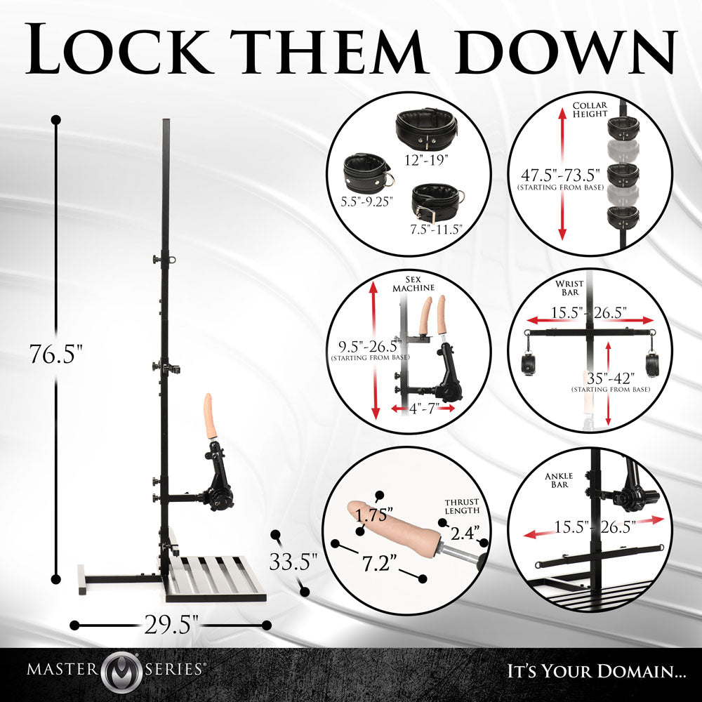 Master Series Ultimate Enforcer Forced Orgasm Tower with Mains Powered Machine
