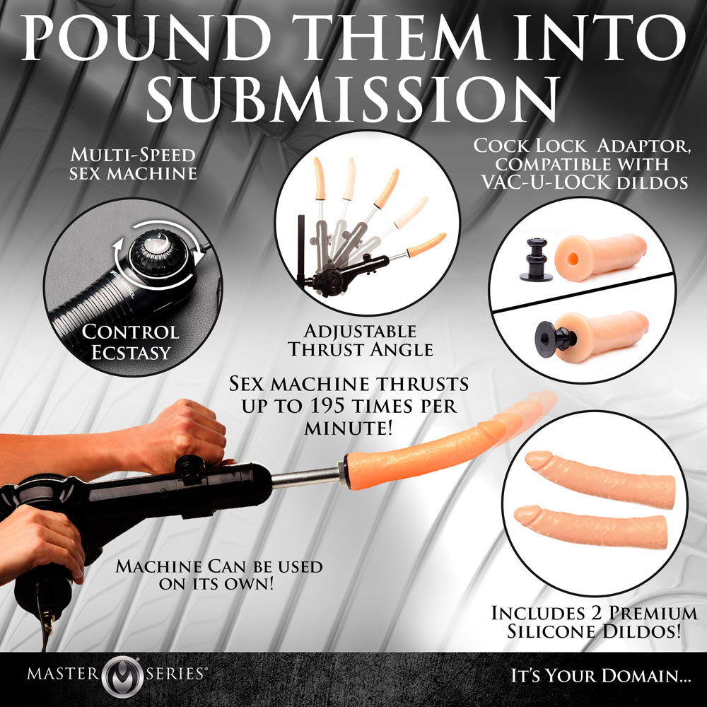 Master Series Ultimate Enforcer Forced Orgasm Tower with Mains Powered Machine