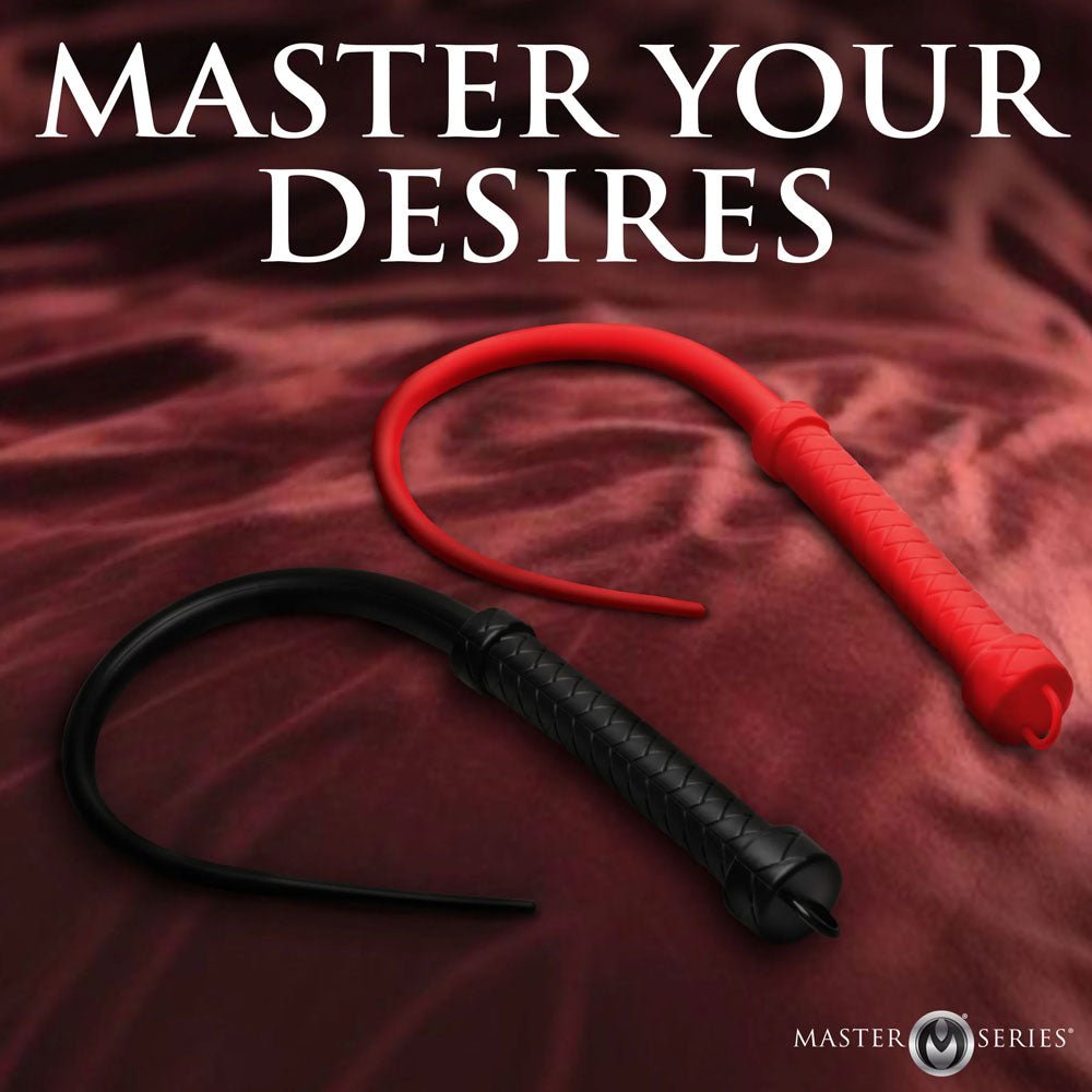 Master Series Viper Tail - Black Silicone Whip