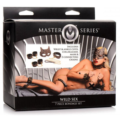 Master Series Wild Sex - Leopard 7 Piece Bondage Set