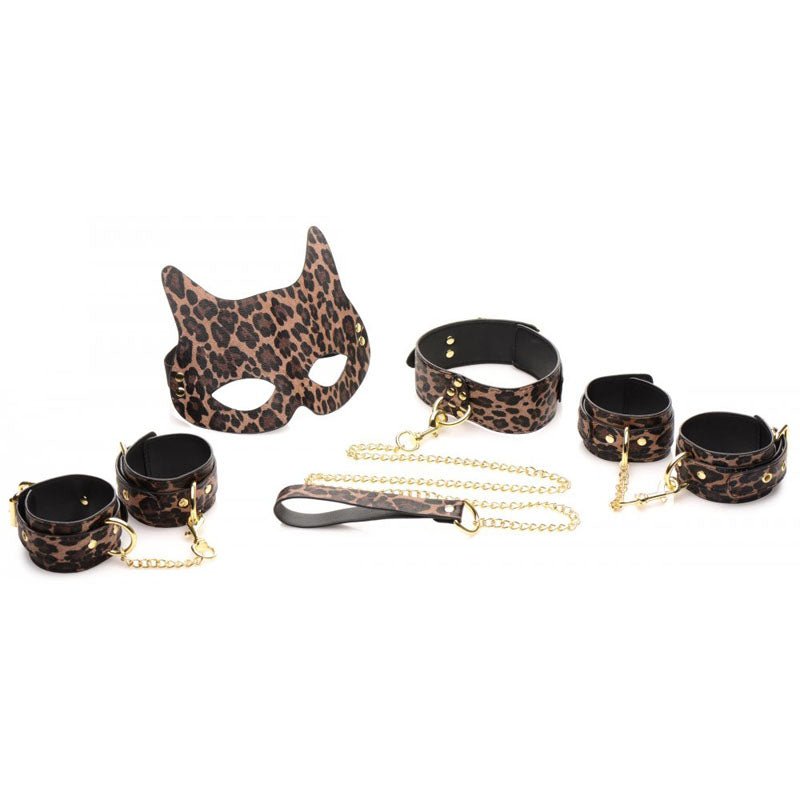 Master Series Wild Sex - Leopard 7 Piece Bondage Set