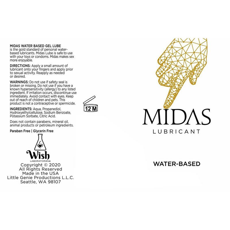 Midas Water Based Gel 59 ml Tube