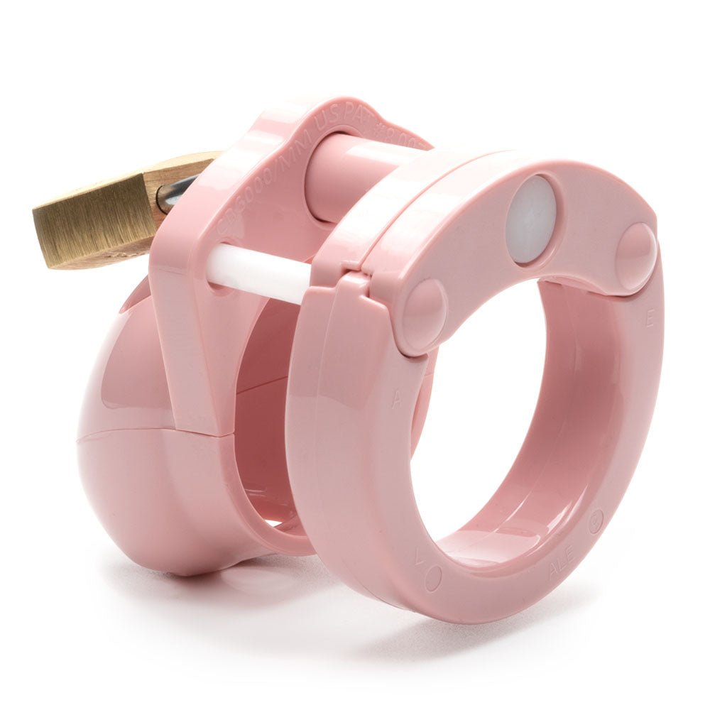 Mini-Me Black Chastity Cock Cage Kit - Pink 1.25 Inch Cock Cage Kit