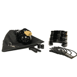 Mini - Me Chastity Cock Cage Kit - Black 1.25 Inch Cock Cage Kit