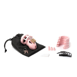 Mr. Stubb Chastity Cock Cage Kit - Pink 1.75 Inch Cock Cage Kit