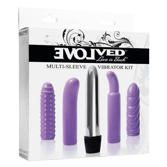 Multi - Sleeve Vibrator Kit Silver