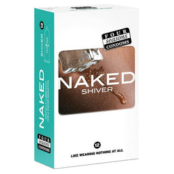 Naked Shiver - Ultra Thin Lubricated Condoms - 12 Pack