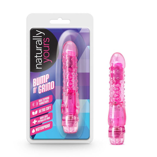 Naturally Yours Bump n Grind - Pink 15.9 cm Vibrator