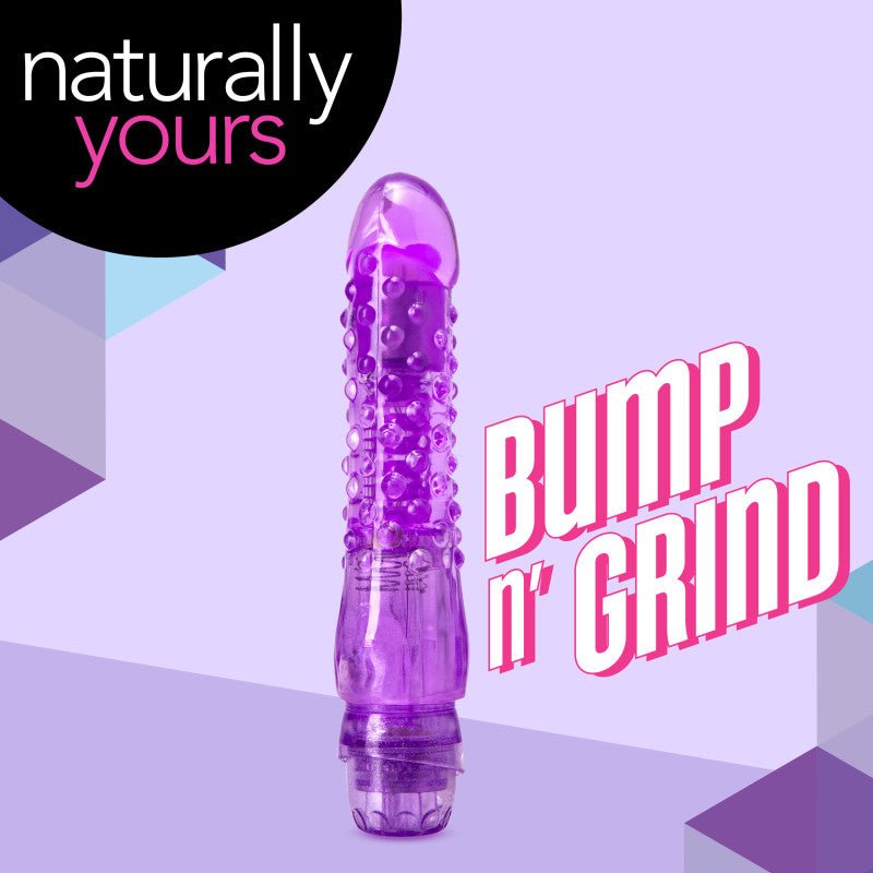 Naturally Yours Bump n Grind - Purple 15.9 cm Vibrator