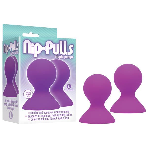 Nip - Pulls - Purple Nipple Suckers - Set of 2