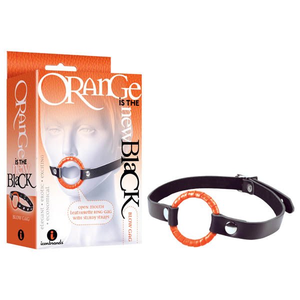 Orange Is The New - Blow Gag Black/Orange Open Mouth Gag