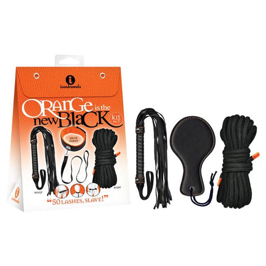 Orange Is The New Kit #3 - 50 Lashes, Slave! Bondage Kit - 3 Piece Set