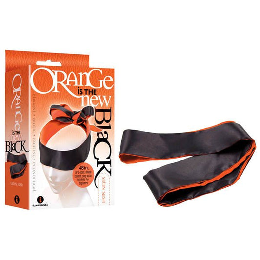 Orange Is The New - Satin Sash - /Orange Blindfold