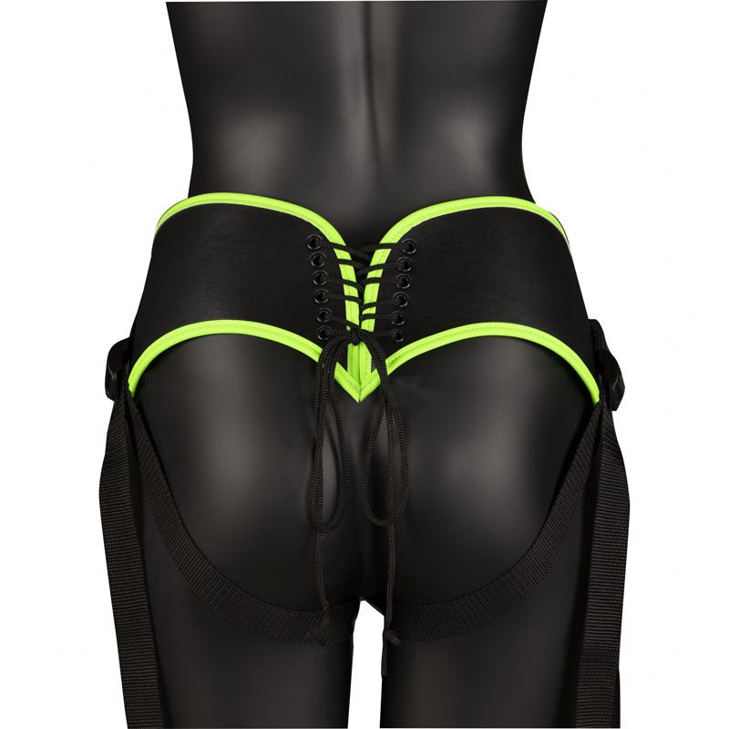 OUCH! Glow In The Dark Strap-on Harness - Glow in Dark 14.5 cm Strap-On