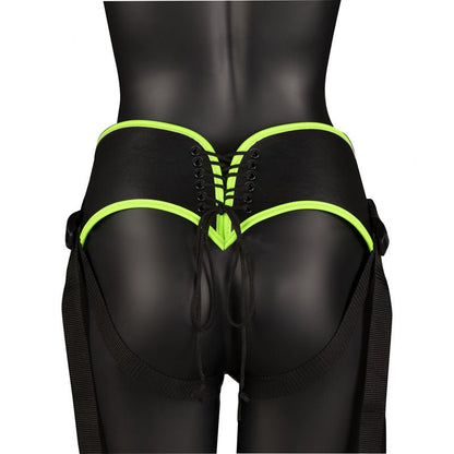 OUCH! Glow In The Dark Strap - on Harness - Glow in Dark 14.5 cm Strap - On