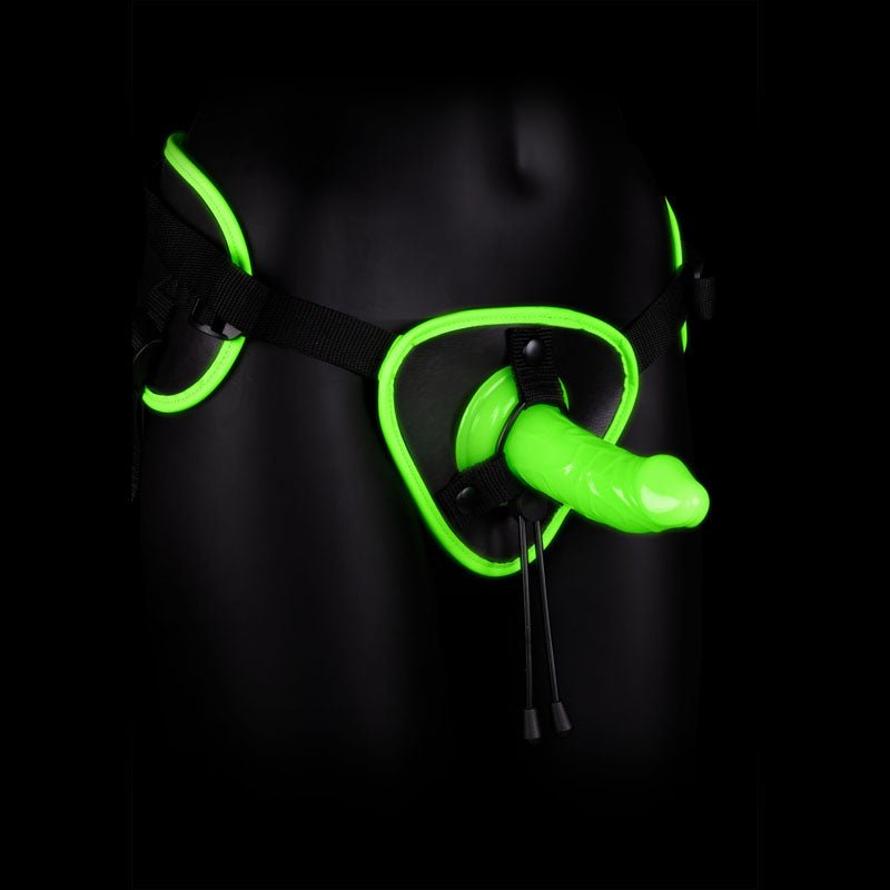 OUCH! Glow In The Dark Strap - on Harness - Glow in Dark 14.5 cm Strap - On