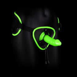 OUCH! Glow In The Dark Strap-on Harness - Glow in Dark 14.5 cm Strap-On