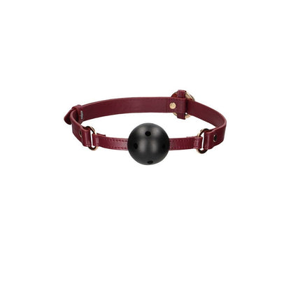 OUCH! Halo - Burgundy Breathable Ball Gag