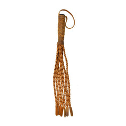 OUCH! Italian Leather 7 Braided Tails & 6 Handle - 61 cm Whip