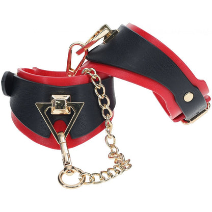 OUCH! Milan Collection - Handcuffs Black/Red Restraints