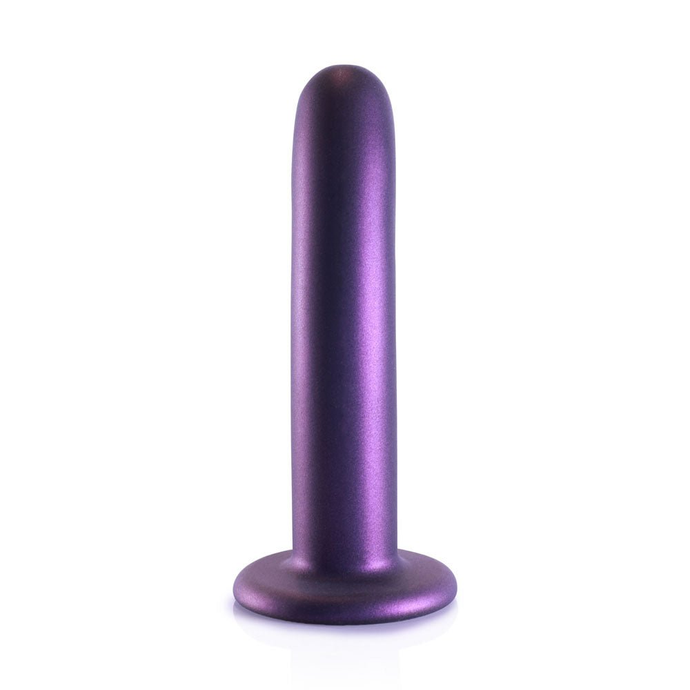 OUCH! Smooth Silicone G-Spot Dildo - Purple 6'' / 14.5 cm