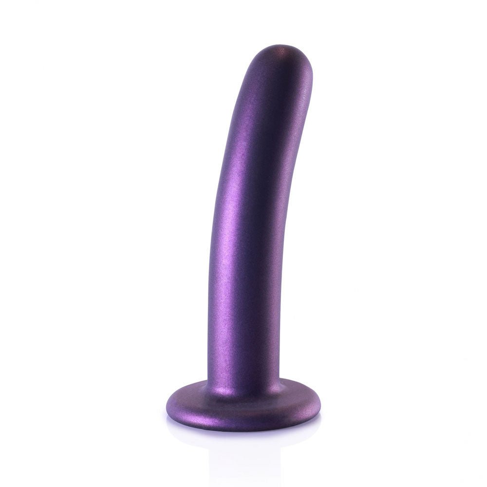 OUCH! Smooth Silicone G - Spot Dildo - Purple 6'' / 14.5 cm