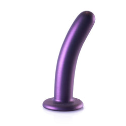 OUCH! Smooth Silicone G-Spot Dildo - Purple 6'' / 14.5 cm