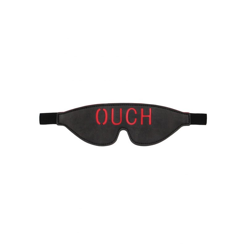 OUCH! & White Bonded Leather Eye-Mask ''Ouch'' - Eye Restraint