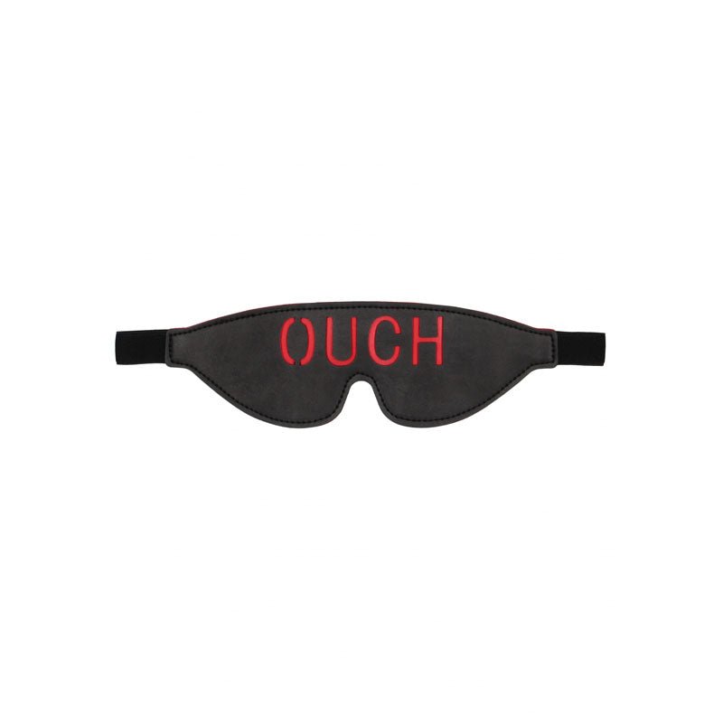 Och Mask OUCH! Black & White Bonded Leather Eye-Mask ''Ouch''