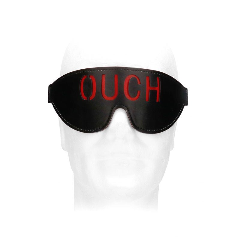 OUCH! & White Bonded Leather Eye-Mask ''Ouch'' - Eye Restraint