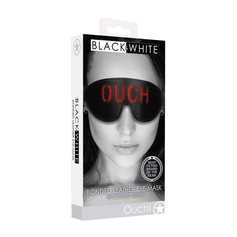 OUCH! & White Bonded Leather Eye-Mask ''Ouch'' - Eye Restraint