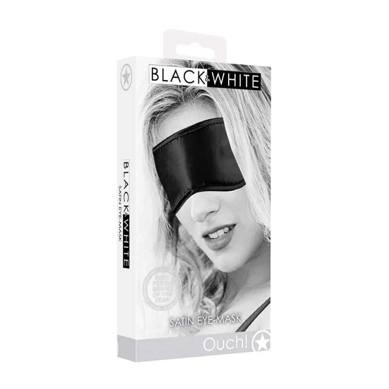 OUCH! & White Satin Eye-Mask - Eye Restraint