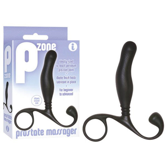 P - Zone Prostate Massager - Black 10 cm Prostate Massager