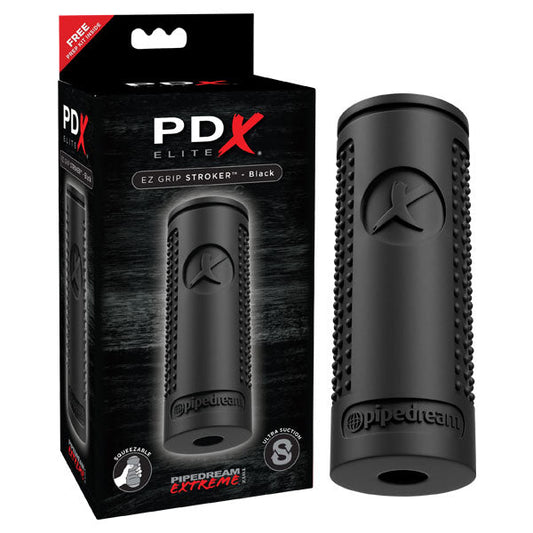 PDX Elite EZ Grip Stroker - Black Stroker