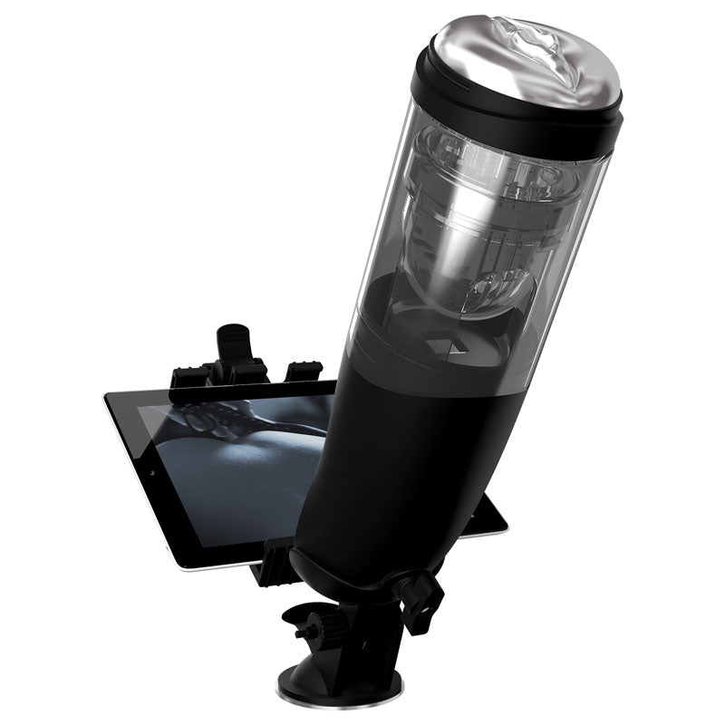 PDX Elite Mega - Bator - Rechargeable Masturbator with Mobile Device Holder