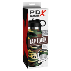 PDX Plus Fap Flask - Happy Camper Frosted Discreet Stroker