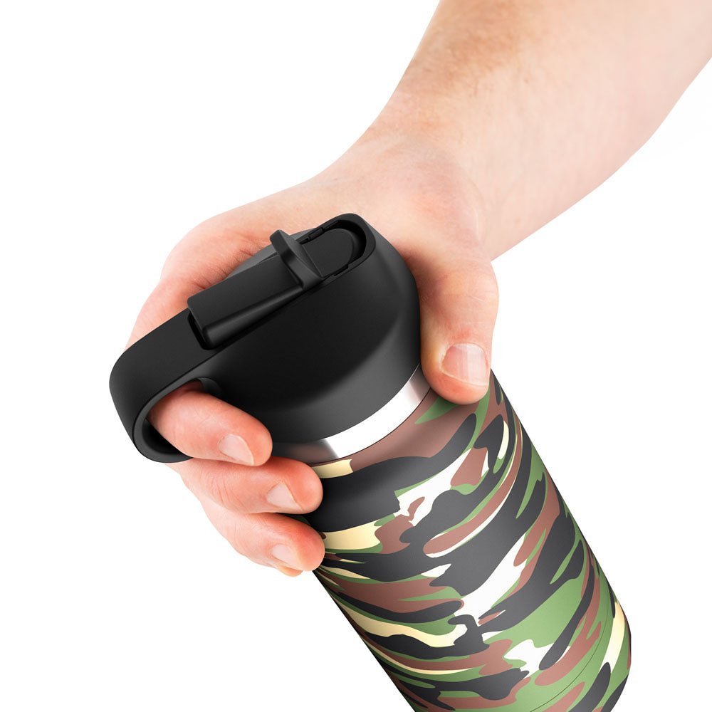 PDX Plus Fap Flask - Happy Camper Frosted Discreet Stroker