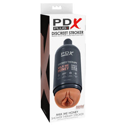 PDX Plus Shower Therapy - Milk Me Honey - Tan Stroker with Suction Base