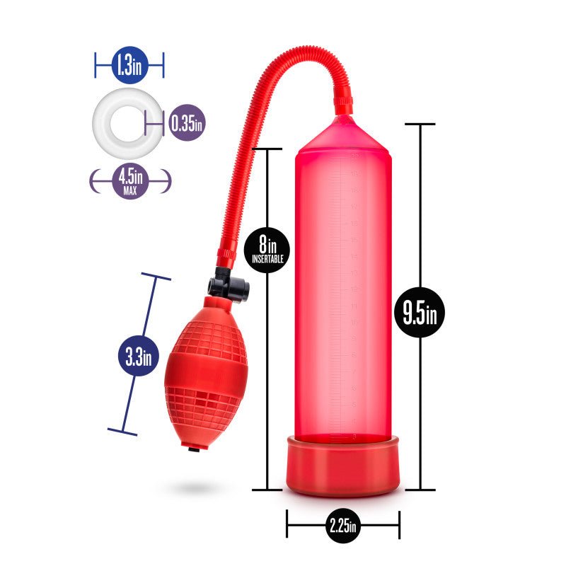 Performance VX101 Male Enhancement Penis Pump Red