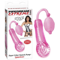 Pipedream Extreme Toyz Super Cyber Snatch Pump - Pink Masturbator Pump