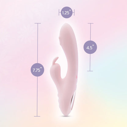 Play With Me - Fairy Flutter - Pink 19.7 cm USB Rechargeable Rabbit Vibrator