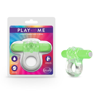 Play With Me Teaser Vibrating C - Ring - Green