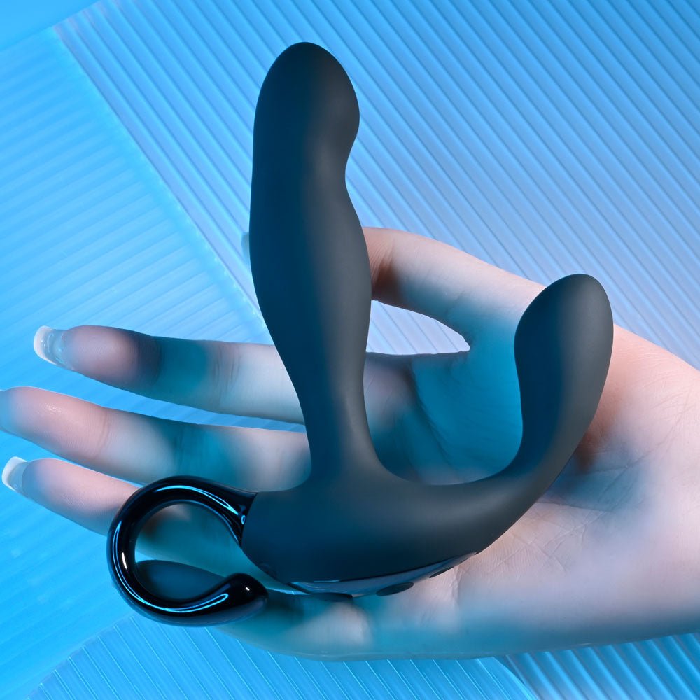 Playboy Pleasure COME HITHER Black 13.2 cm Vibrating Prostate Massager