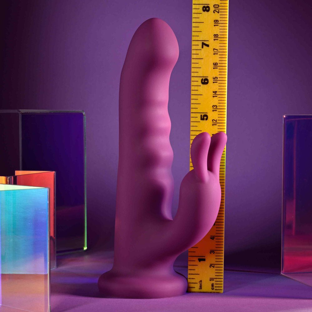 Playboy Pleasure FLUFFLE Purple 19.7 cm USB Rechargeable Rabbit Vibrator