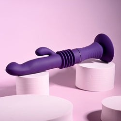 Playboy Pleasure HOPPY ENDING Purple 29.2 cm Thrusting Rabbit Vibrator