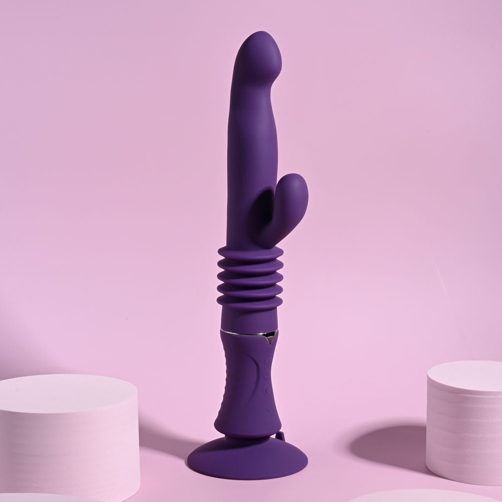 Playboy Pleasure HOPPY ENDING Purple 29.2 cm Thrusting Rabbit Vibrator