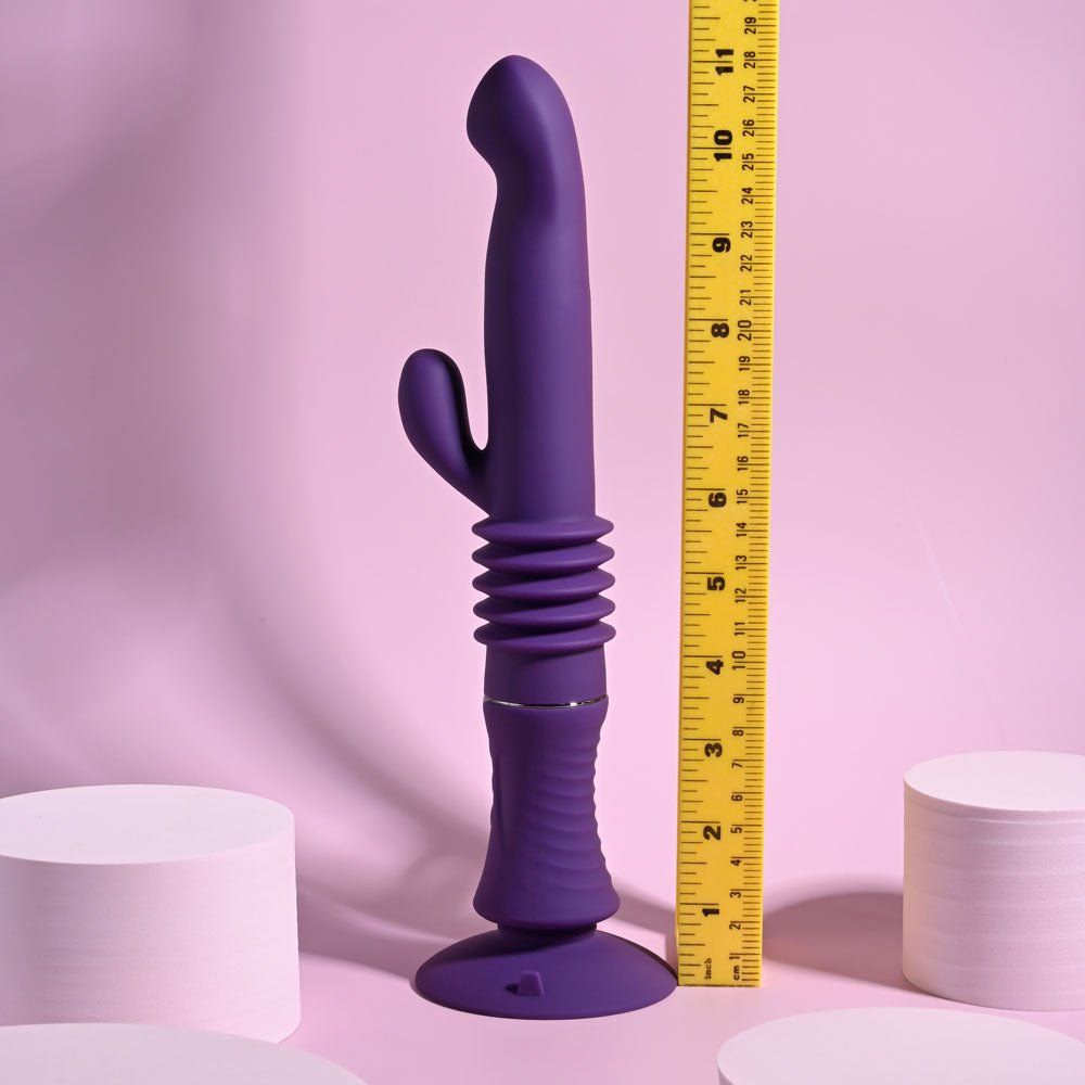 Playboy Pleasure HOPPY ENDING Purple 29.2 cm Thrusting Rabbit Vibrator