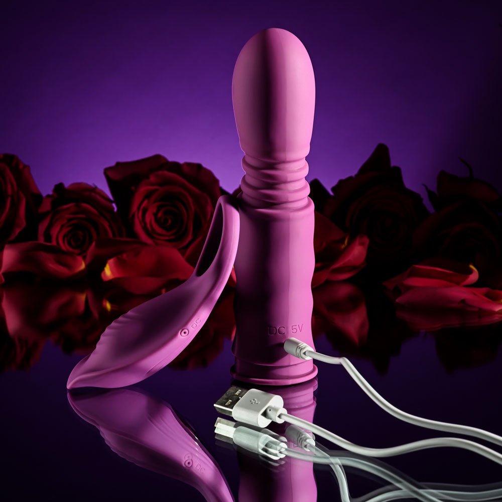 Playboy Pleasure MATCH PLAY Pink USB Rechargeable with C - Ring Attachment